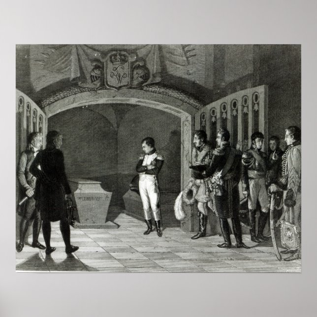 Póster Napoleão Meditando diante da Tumba (Frente)