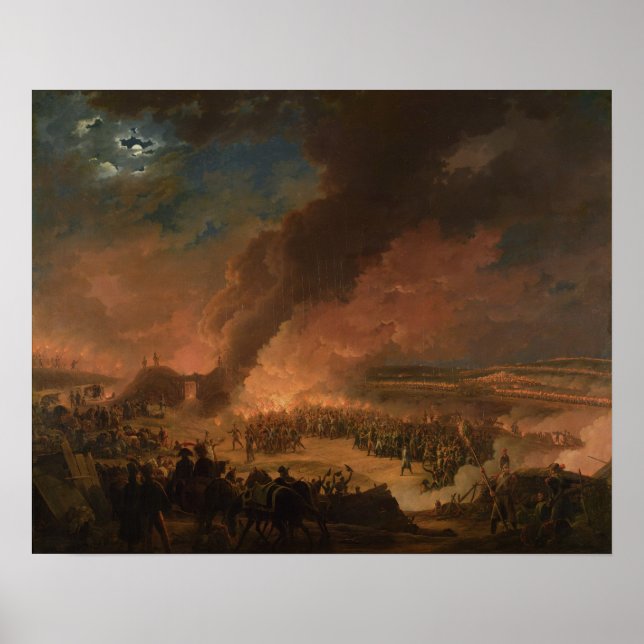 Póster Napoleão visitando os bívoros (Frente)