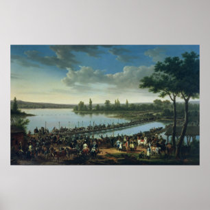 Póster Napoleon antes da batalha de Wagram