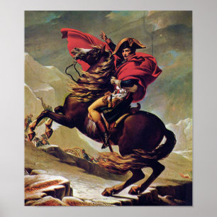 Poster Napoleon Bonaparte a cavalo