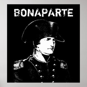 Póster Napoleon Bonaparte -- Black and White