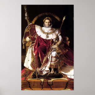 Poster Napoleon Bonaparte On His Imperial Throne