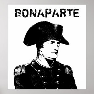 Poster Napoleon Bonaparte -- Preto e branco