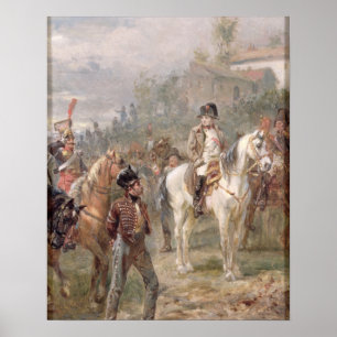 Póster Napoleon e suas tropas (óleo no painel) (par de 1