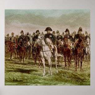 Poster Napoleon I  and his Staff, c.1860