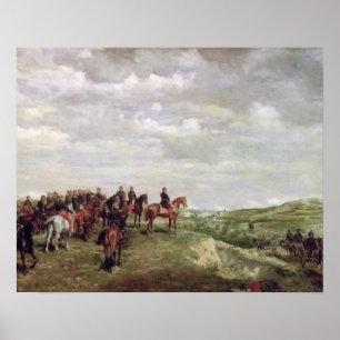 Póster Napoleon III (1808-73) na batalha de Solferino