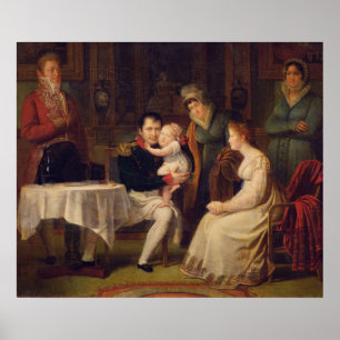 Póster Napoleon mim Marie Louise e rei de Roma