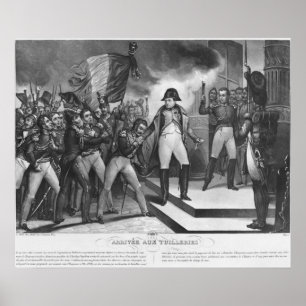 Póster Napoleon mim que chego no Tuileries