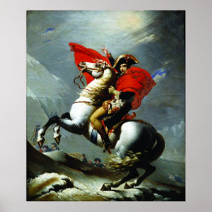 Poster Napoleon que cruza os cumes