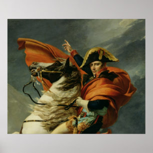 Poster Napoleon que cruza os cumes