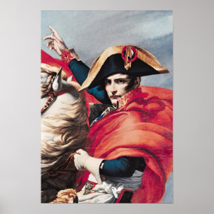 Póster Napoleon que cruza os cumes