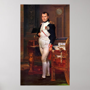 Poster Napoleon que levanta em seu estudo