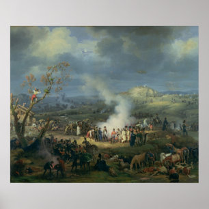 Póster Napoleon que visita um Bivouac
