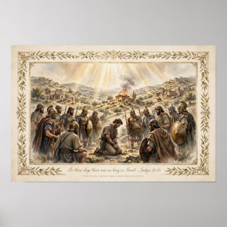 Poster Naqueles Dias Não Havia Rei em Israel - Juízes