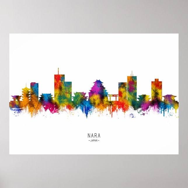Poster Nara Japan Skyline (Frente)