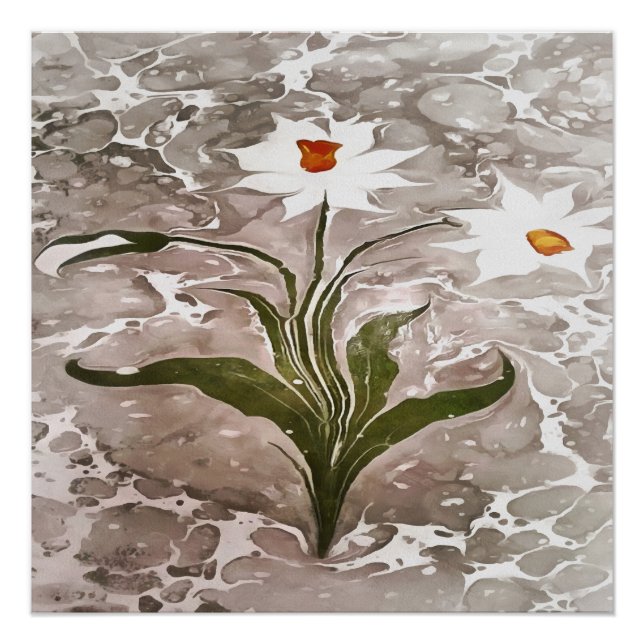 Póster Narciso Em Marble (Frente)