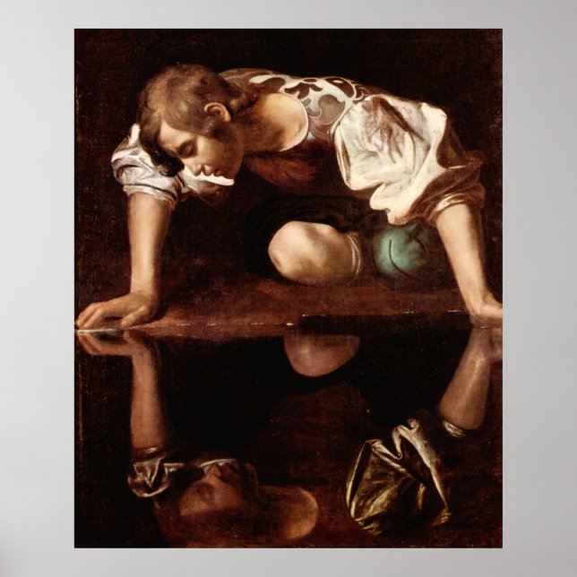 Poster Narciso por Caravaggio (Frente)