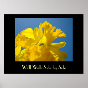 Poster Narcisos de Primavera Vamos Caminhar Lado a Lado I