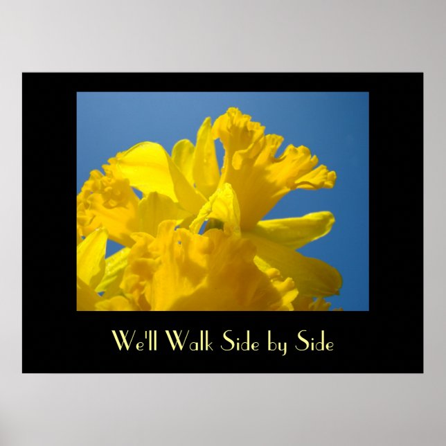 Poster Narcisos de Primavera Vamos Caminhar Lado a Lado I (Frente)