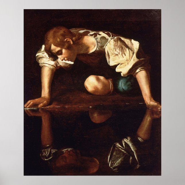 Poster Narcissus Caravaggio (Frente)