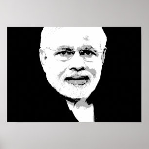 Póster Narendra Modi enfrenta