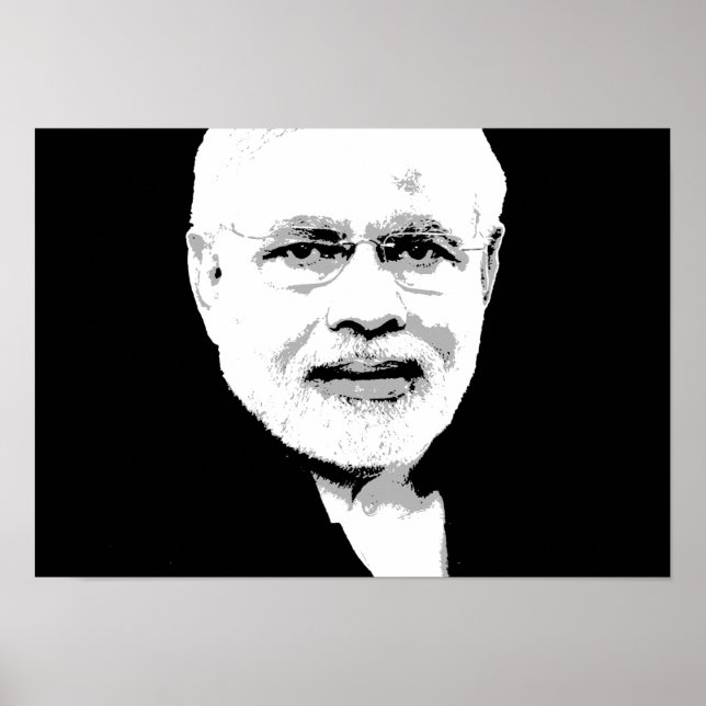 Póster Narendra Modi Face (Frente)