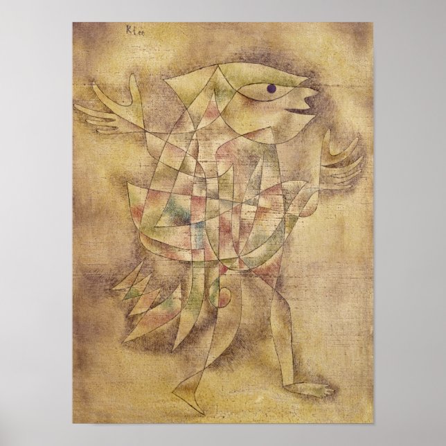 Poster Narr em Trance, 1929 por Paul Klee (Frente)