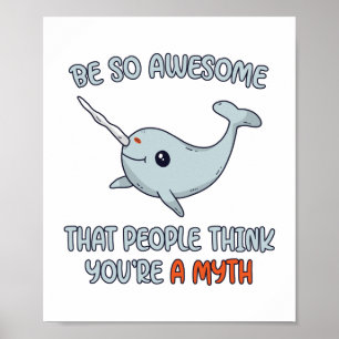 Poster Narwhal Adwesmy Myth