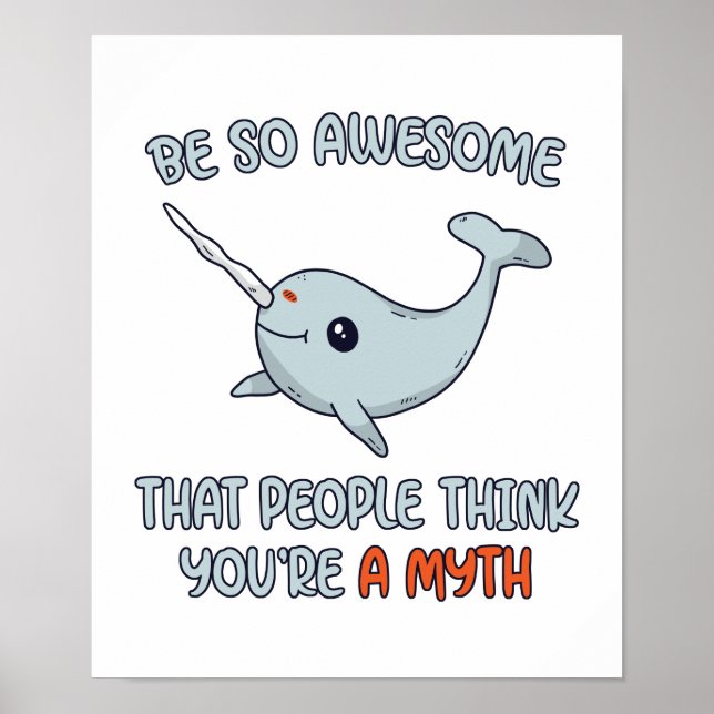 Poster Narwhal Adwesmy Myth (Frente)