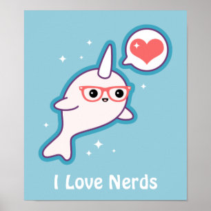 Poster Narwhal Nerd