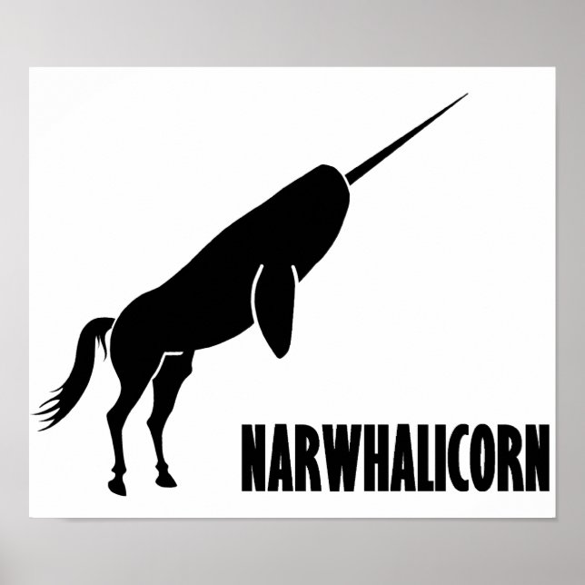 Poster Narwhalicorn Narwhal Unicorn (Frente)