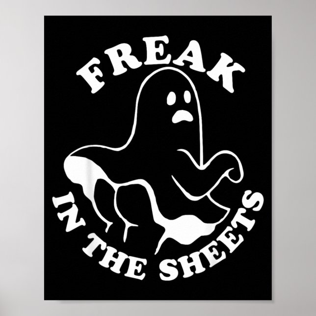 Poster Nas Folhas Diversão no Halloween Boo Fantasma (Frente)