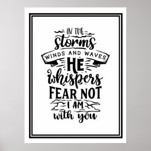 Poster Nas tempestades, ventos e ondas