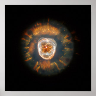 Póster NASA - A Nebulosa Eskimo (NGC 2392)