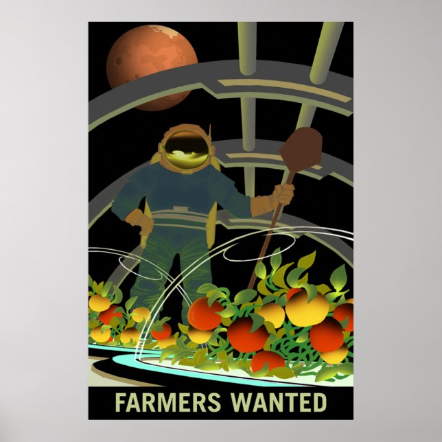 Poster NASA / Agricultores Desejados / (Frente)