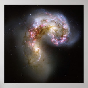 Poster NASA - As galáxias NGC4038-4039 das antenas