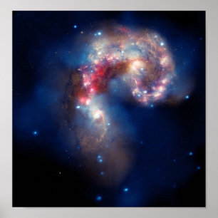 Poster NASA das galáxias das antenas de NGC 4038