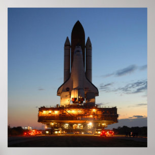 Poster NASA do lançamento da descoberta do vaivém