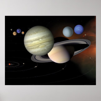 Póster NASA é nosso sistema solar