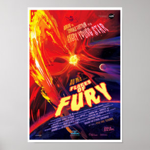 Poster NASA Exoplaneta Viagem Bureau Flares de Fury Poste