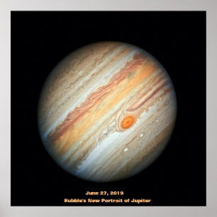 Poster NASA / Júpiter / O novo retrato do Hubble de Júp