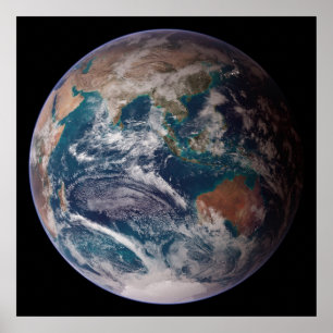 Póster NASA Planet Earth Oceano Índico