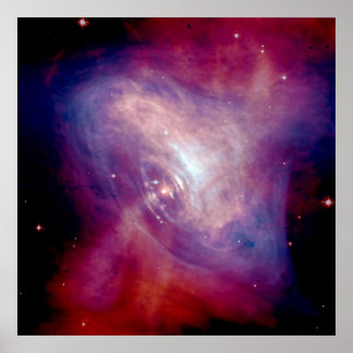 Póster NASA - Raios X e Imagens Óticas da Nebulosa Carang
