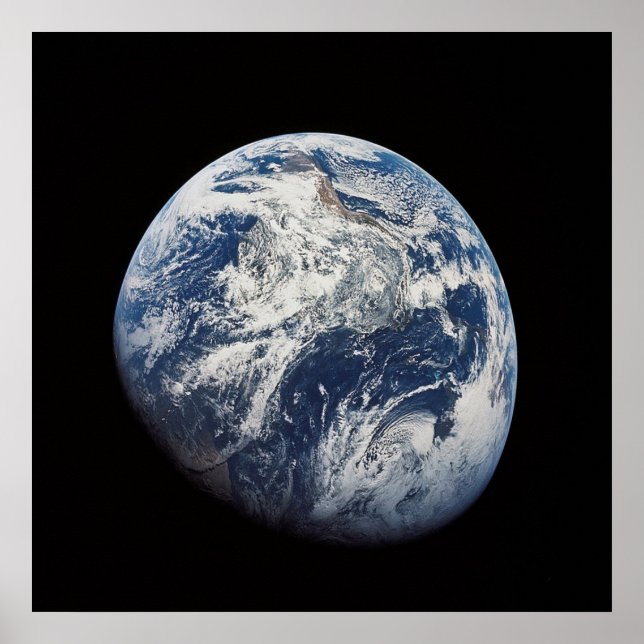 Poster NASA / Terra Vista da Lua (Frente)
