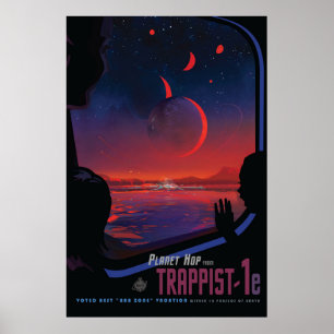 Poster Nasa / TRAPPIST-1e / Planet SALTO /