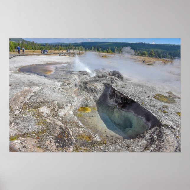 Poster Nascente Avoca, Biscuit Basin, Yellowstone (Frente)