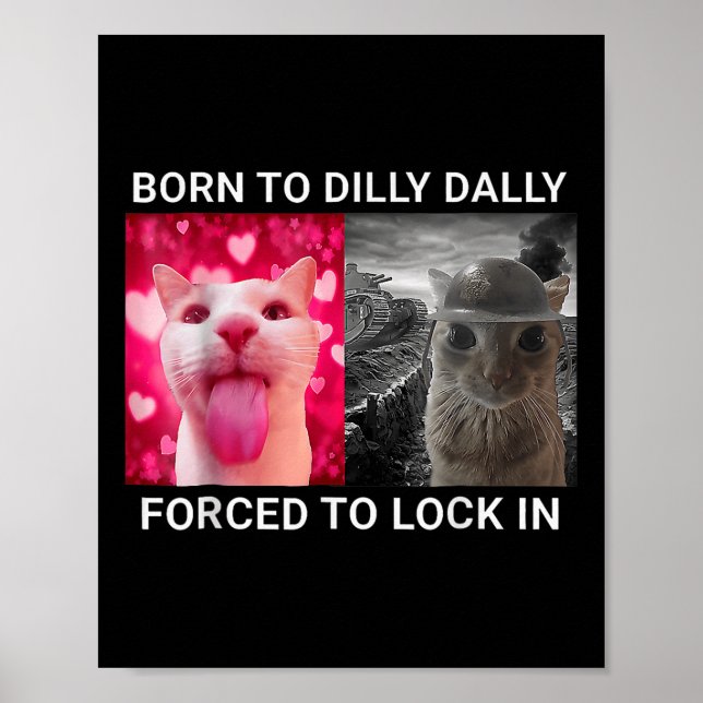 Poster Nascer A Dilly Dally Forçada A Bloquear Na Memória (Frente)