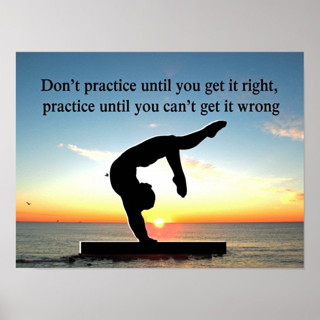 PÓSTER NASCER A GYMNAST CHAMPION (Frente)