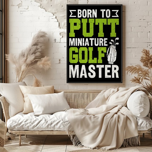 Poster Nascer a Putt: Mestre de Golfe Miniatura (Criador carregado)