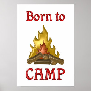 Póster Nascer ao acampamento